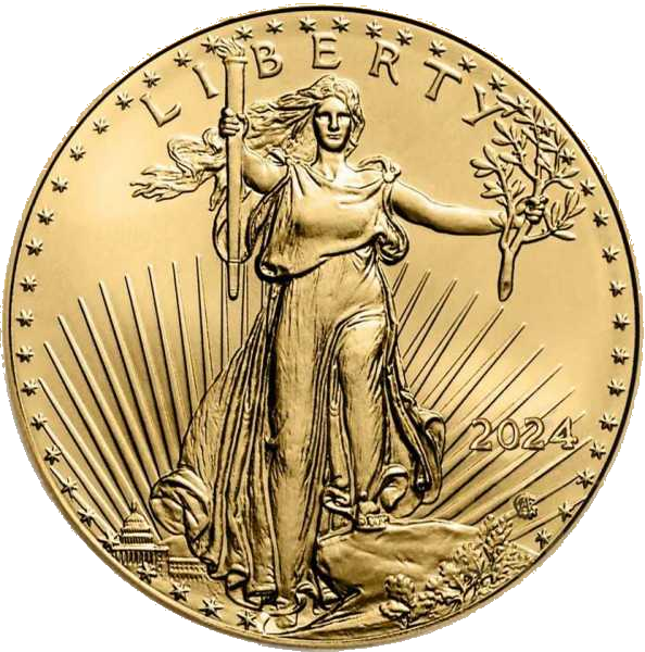 1-4 Unze Goldmünze American Eagle 2024 1