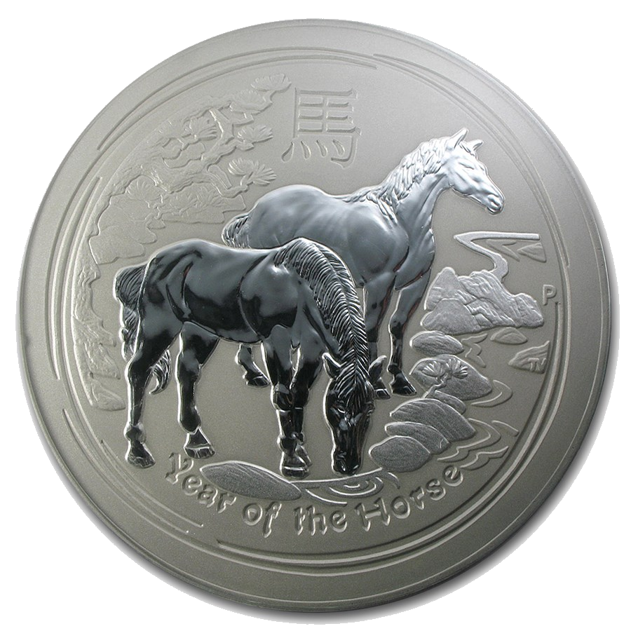 2014 Australia 10 kilo Silver Lunar Horse BU (Series II) 1