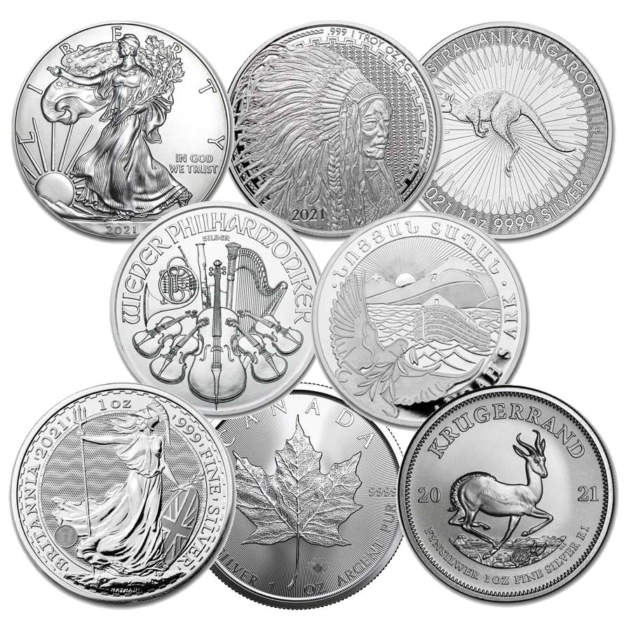 Zilveren bullion munten