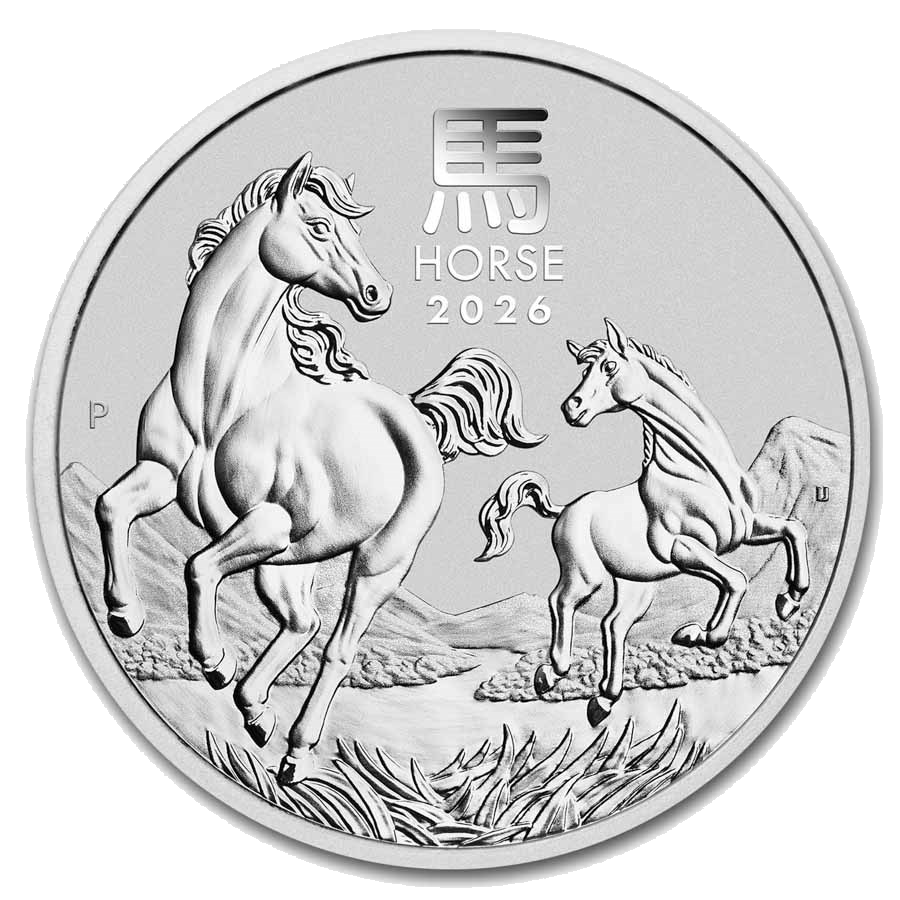 Australia Lunar Horse Zilver 1 kilo 2026 BU 2