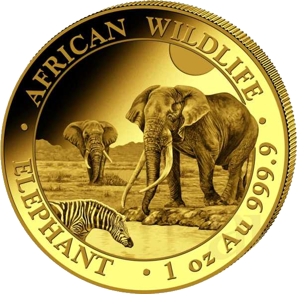 Somalia Elephant Goud 1 oz 2026 BU 1
