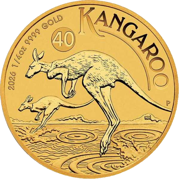 Australia Kangaroo Goud 1/4 oz 2026 BU 1
