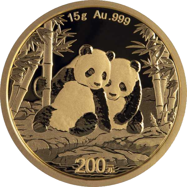 China Panda Goud 15 Gram 2026 BU 1