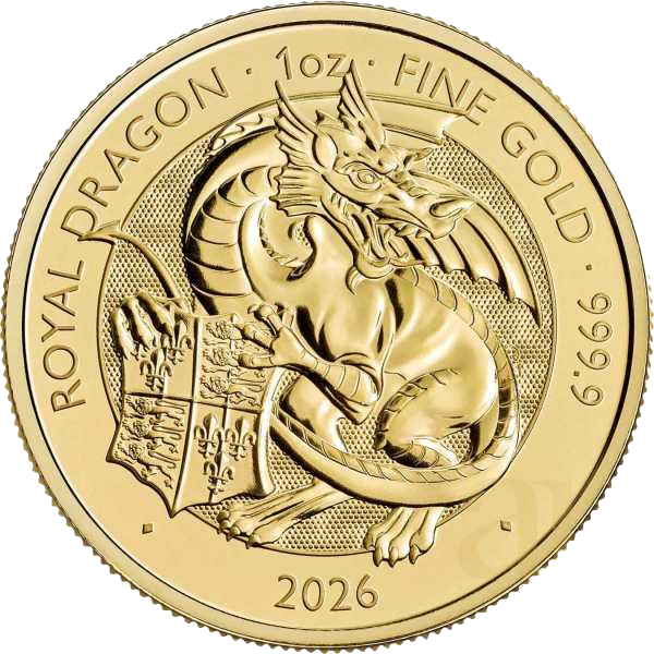 Great Britain Tudor Beasts Royal Dragon Goud 1 oz 2026 BU 1