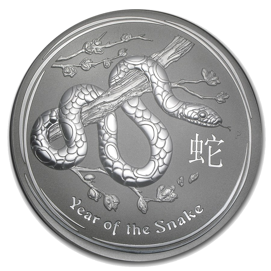 2013 Australia 1 kilo Silver Year of the Snake BU 1