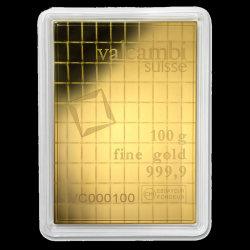 Gouden Multicard Valcambi 100x1g achterkant