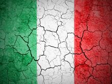 Italie staat aan de rand van het bankroet